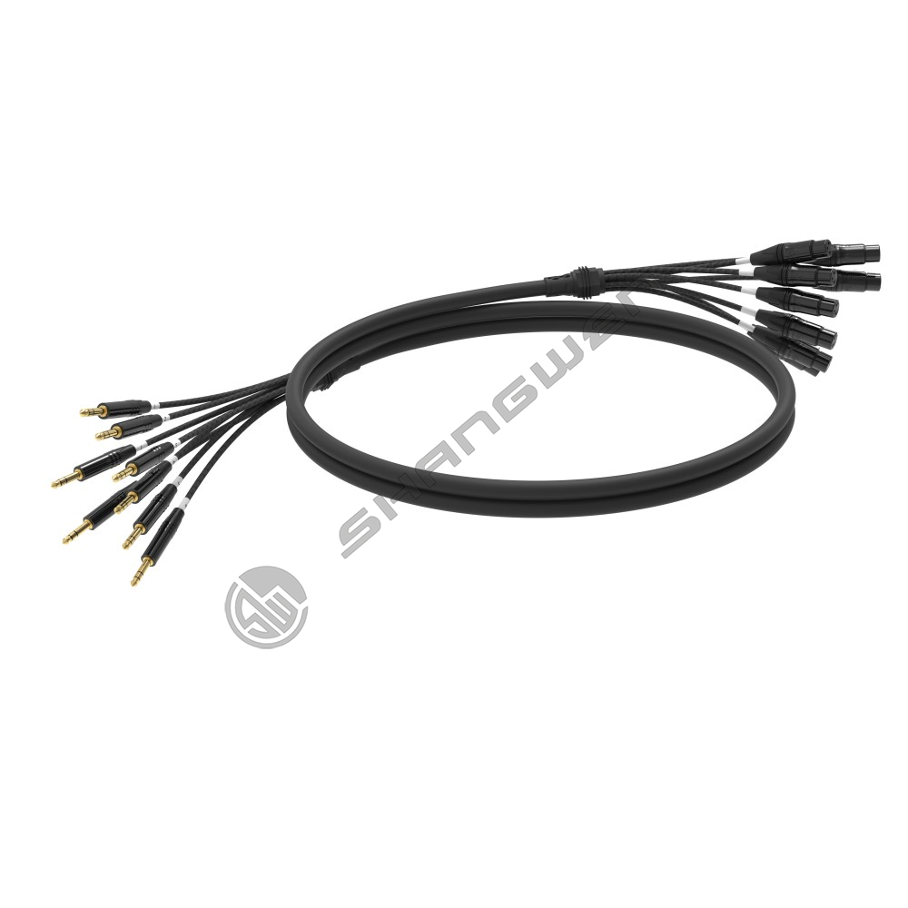 Multi channel XLR female head+audio cable 4, 6, 8, 12, 16 channels
